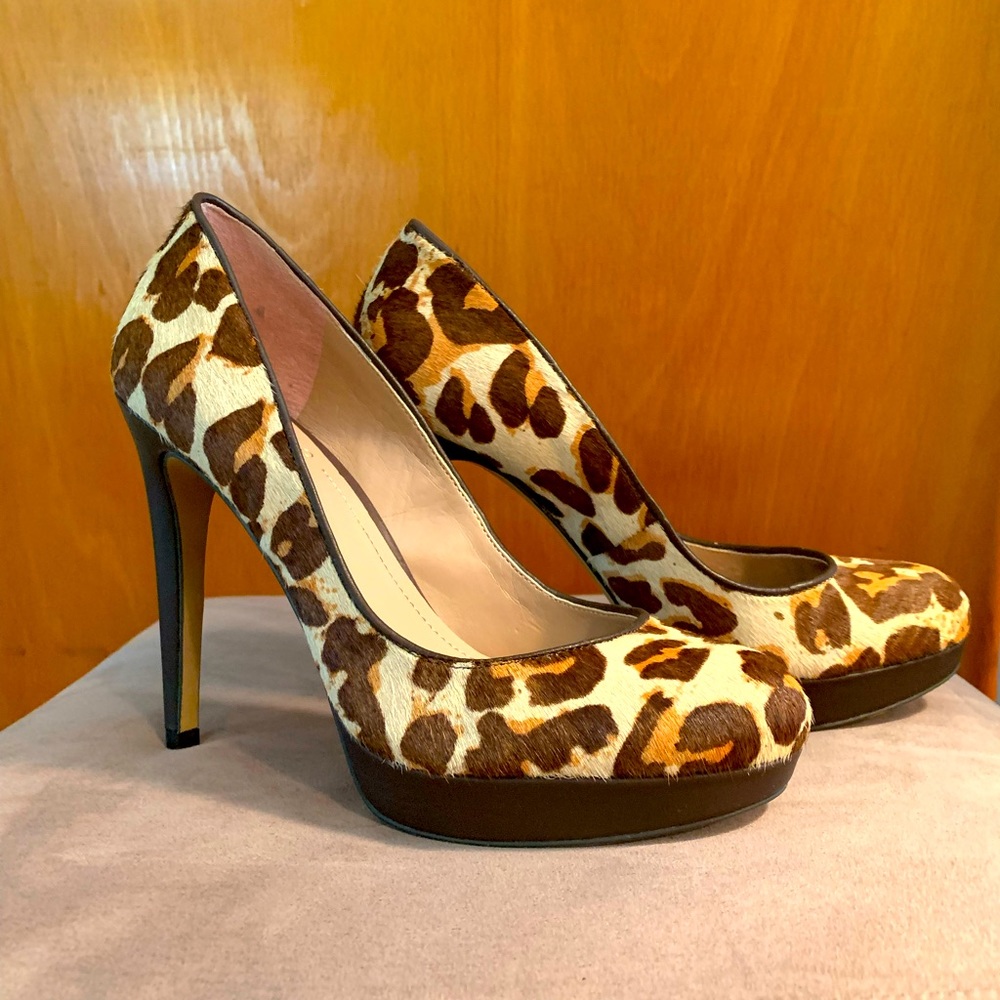 Vince Camuto Spotted Leopard Calf Hair Sarika Pumps